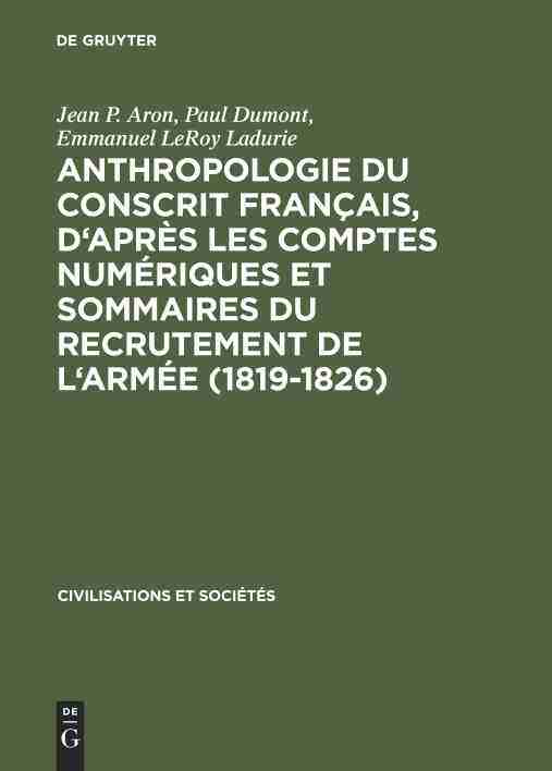 【预订】Anthropologie du conscrit français, d’après les comptes numériq 9789027971678
