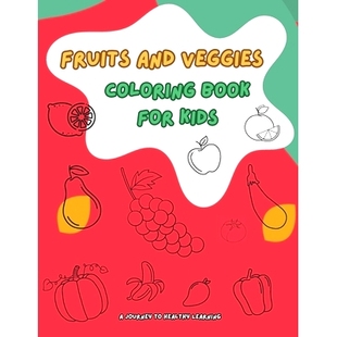 fun Fruits Blend with Book Kids Learning for alphabet exciting Veggies and Healthy Coloring coloring Journey 预订