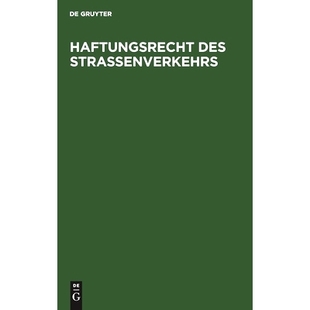Straßenverkehrs und Straßenverkehrsgesetz §§ Haftungsrecht des der Sonderausgabe 预订 Kommentierung bis