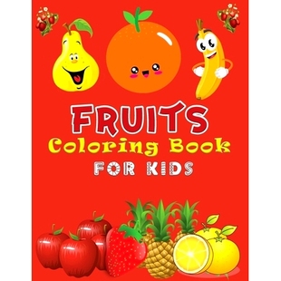 For Toddlers Fruits Book Boys Gir 预订 Activity Kids Coloring Early With for and Learning
