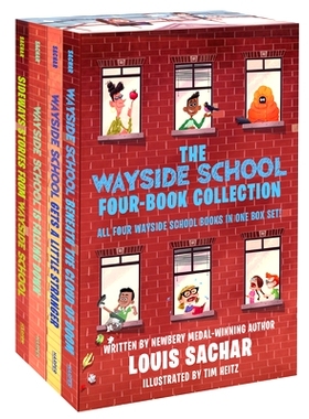 预订 The Wayside School 4-Book Box Set: Sideways Stories from Wayside School, Wayside School Is Falling Down, Wayside Sc