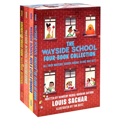 预订 The Wayside School 4-Book Box Set: Sideways Stories from Wayside School, Wayside School Is Falling Down, Wayside Sc