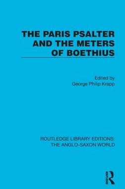 [预订]The Paris Psalter and the Meters of Boethius 9781032541020