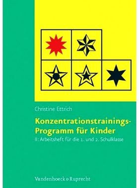 预订 Konzentrationstrainings-Programm für Kinder. Arbeitsheft II: 1. und 2. Schulklasse 儿童注意力集中训练计划。练习册