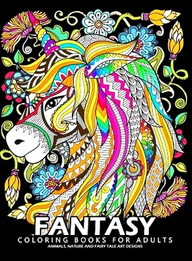 预订 Fantasy Coloring Books for Adults: Stress-Relief Coloring Book for Grown-Ups: 9781983453762