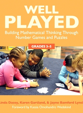 预订 Well Played: Building Mathematical Thinking Through Number Games and Puzzles 通过数字游戏与拼图构建数学思维,3-5 年