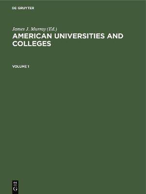 [预订]American Universities and Colleges 9783112421871