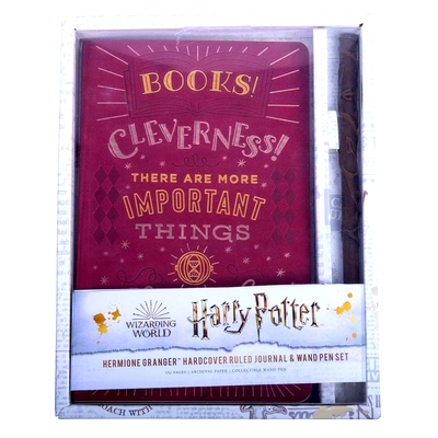 赫敏笔记本和魔杖笔套装 哈利波特 进口官方周边 哈迷礼物 Harry Potter Hermione Granger Hardcover Ruled Journal and Wan