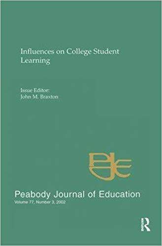 【预售】Influences on College Student Learning