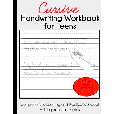预订 Cursive Handwriting Workbook for Teens: Comprehensive Learning and Practice Workbook with Inspirational Quotes: 978