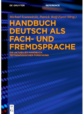 预订 Handbuch Deutsch als Fach- und Fremdsprache: Ein aktuelles Handbuch zeitgenössischer Forschung 德语作为专业外语手