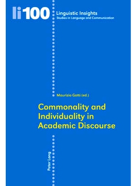预订 Commonality and Individuality in Academic Discourse: 9783034300230