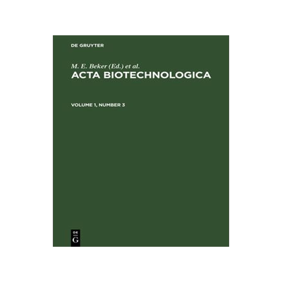 [预订]ACTA BIOTECHNOLOGICA V. 1/3 ABTECH 9783112543672