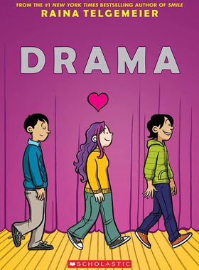 现货 Raina Telgemeier 戏剧 新版 全彩漫画 儿童读物 图像小说 英文原版 Drama: A Graphic Novel