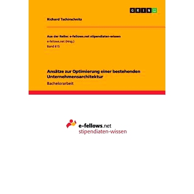 预订 Ansatze Zur Optimierung Einer Bestehenden Unternehmensarchitektur: 9783656341918