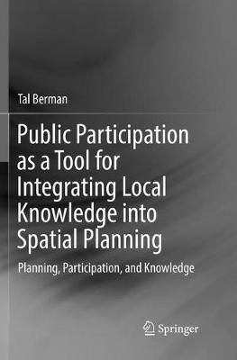 【预订】Public Participation as a Tool for Integrating Local Knowledge into Spatial Planning