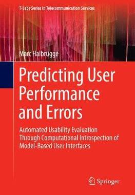 【预订】Predicting User Performance and Errors