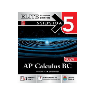 [预订]5 Steps to a 5: AP Calculus BC 2024 Elite Student Edition 9781265341831