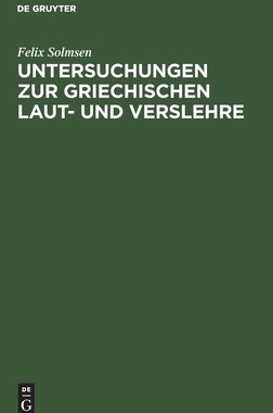 【预订】Untersuchungen zur griechischen Laut- und Verslehre 9783111112336