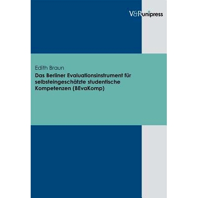 预订 Das Berliner Evaluationsinstrument für selbsteingeschätzte studentische Kompetenzen (BEvaKomp) 柏林学生能力自评评