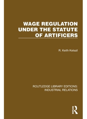预订 Wage Regulation under the Statute of Artificers: 9781032814735