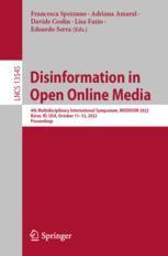 【预订】Disinformation in Open Online Media 9783031182525