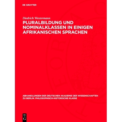 预订 Pluralbildung und Nominalklassen in einigen afrikanischen Sprachen: 9783112759882