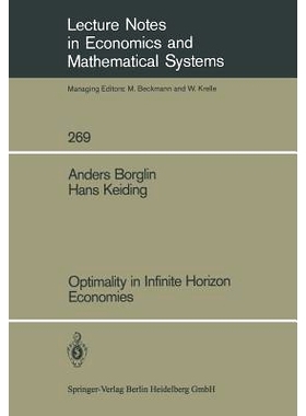 预订 Optimality in Infinite Horizon Economies: 9783540164753