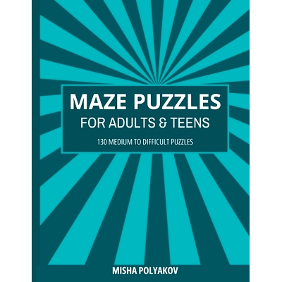 预订 Maze Puzzles for Adults and Teens: 130 Medium to Difficult Puzzles With Solutions: 9798329012798