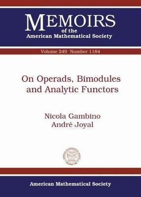 【预售】On Operads, Bimodules and Analytic Functors