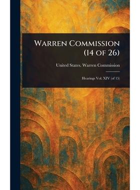 预订 Warren Commission (14 of 26): 9781023486521