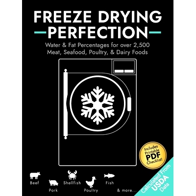 预订 Freeze Drying Perfection: Water & Fat Percentages for over 2,500 Meat, Seafood, Poultry, and Dairy Foods: 979833324