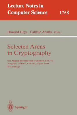 【预订】Selected Areas in Cryptography