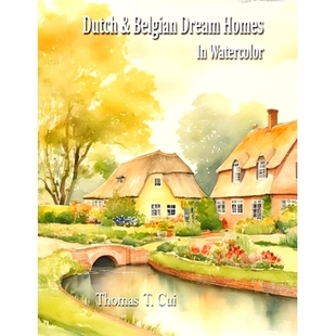 Belgian Dream Homes 预订 Watercolor 9798328846912 Dutch