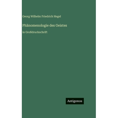 预订 Phänomenologie des Geistes: in Großdruckschrift: 9783563730133