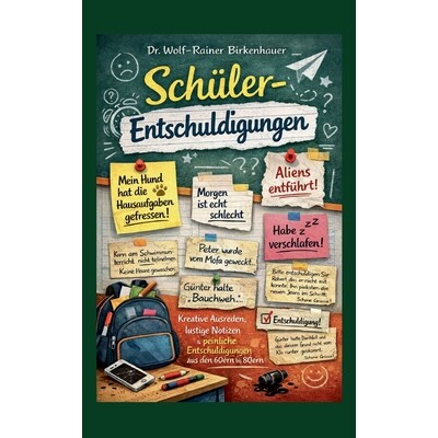 预订 Schüler-Entschuldigungen: Kreative Ausreden, lustige Notizen und peinliche Entschuldigungen aus den 60ern bis 80er