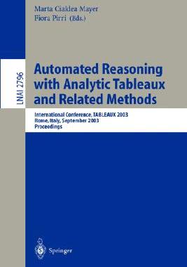 【预订】Automated Reasoning with Analytic Tableaux and Related Methods
