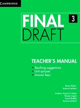 预订 Final Draft Level 3 Teacher’s Manual: 9781107495548