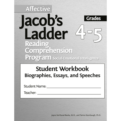 预订 Affective Jacob’s Ladder Reading Comprehension Program: Grades 4-5, Student Workbooks, Biographies, Essays, and Sp