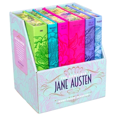 预售 简·奥斯汀作品全集套装 皮革封面 Word Cloud Classics 新版带刷边 英文原版 Jane Austen Boxed Set 傲慢与偏见 爱玛 劝导