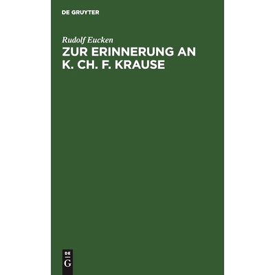 预订 Zur Erinnerung an K. Ch. F. Krause: 9783112507957
