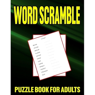 Men Scramble For Book 预订 2022 for and Jumbles Puzzle Print Large 9798423066420 Women Adults Word