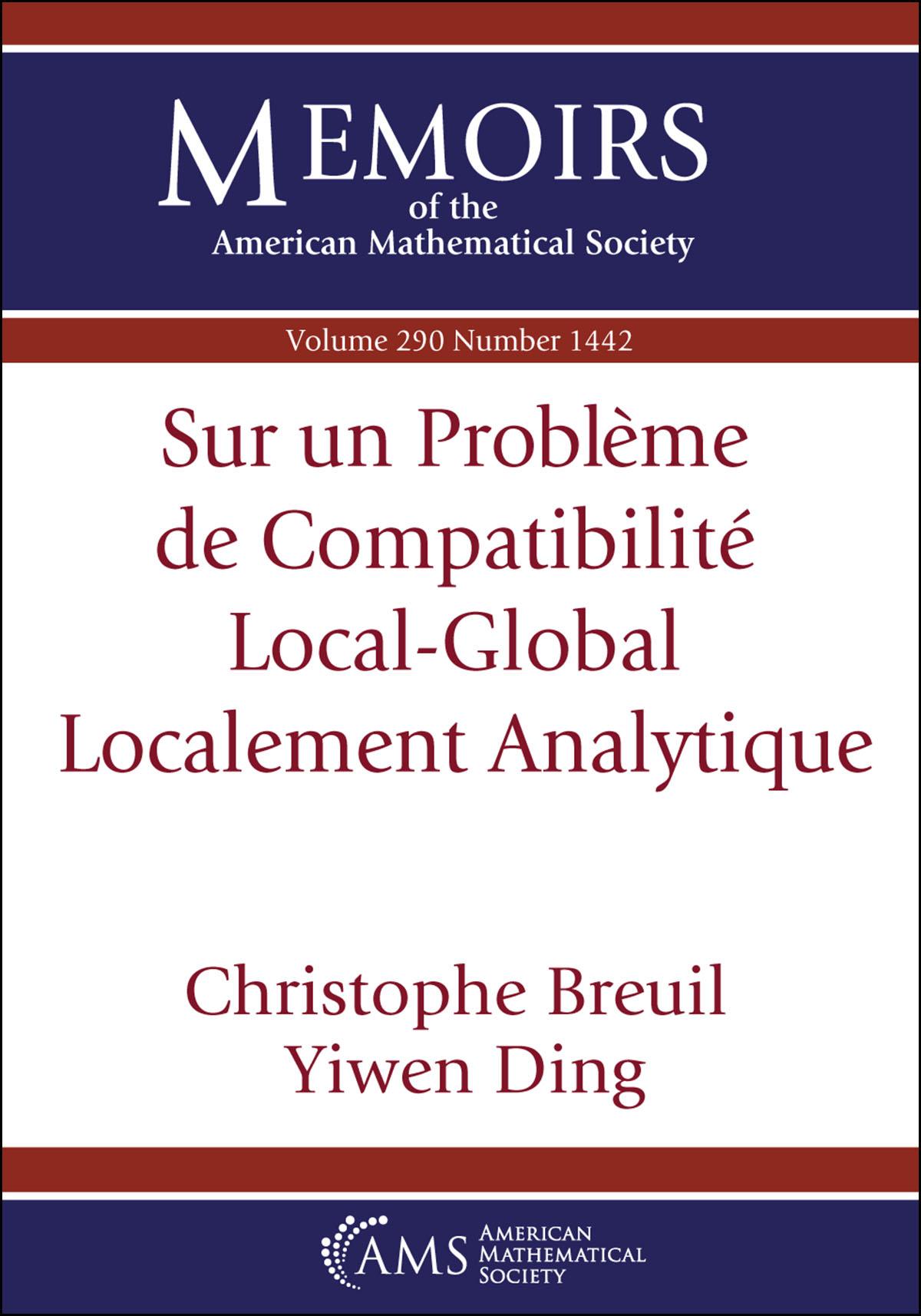 预订 Sur un Probleme de Compatibilite Local-Global Localement Analytique
