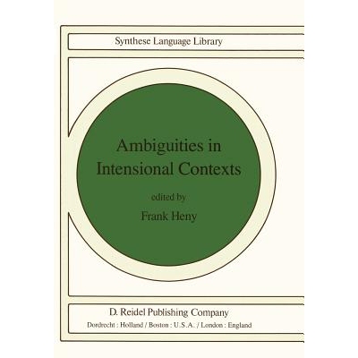 预订 Ambiguities in Intensional Contexts: 9789027711687