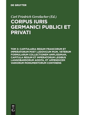 预订 Capitularia regum Francorum et imperatorum post Ludovicum Pium, veterum formularum collectionem amplissimam, capitu