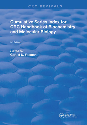 【预订】Cumulative Series Index for CRC Handbook of Biochemistry and Molecular Biology