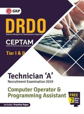 [预订]DRDO CEPTAM - Technician A Tier I & II (Computer Operator & Programming Assistant) 9789389161793