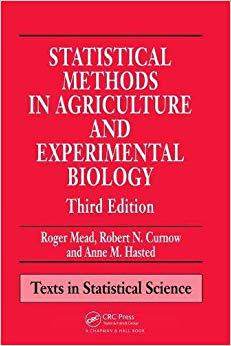 【预售】Statistical Methods in Agriculture and Experimental Biology, Third Edition