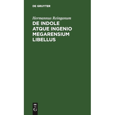 预订 De indole atque ingenio Megarensium libellus: 9783112512999