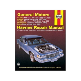 [预订]General Motors covering Cadillac Eldorado & Seville (86-91), Cadillac Deville FWD (86-93), Cadillac  9781563923470
